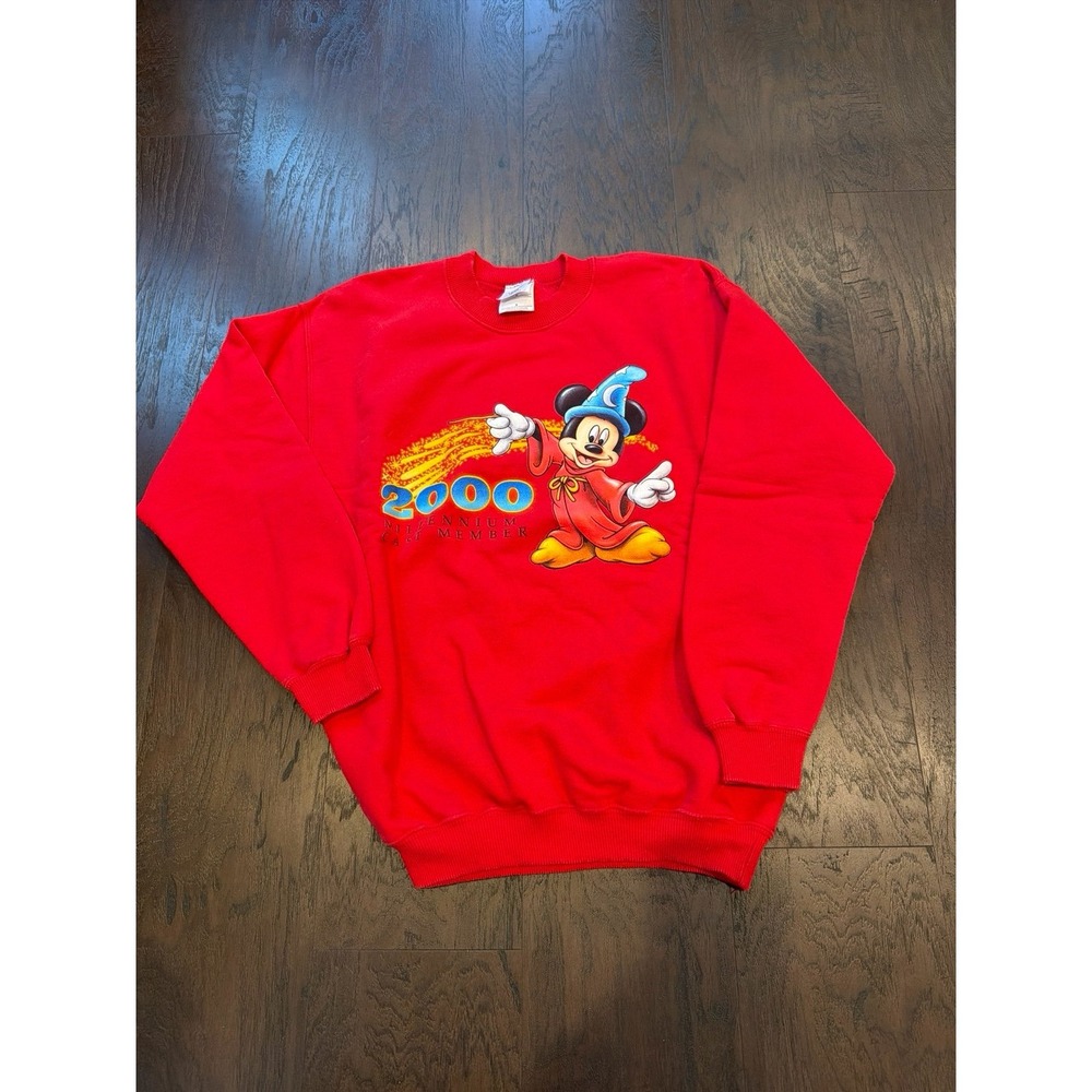 Disney Cast Exclusive 2000 Millennium Club Member Mickey‎ Fantasia Sweatshirt M